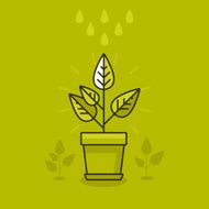 Vector abstract growth concept