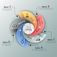 Modern infographics options banner N542