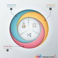 Modern infographics options banner N543
