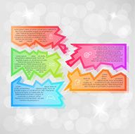infographic vector with fragments N2