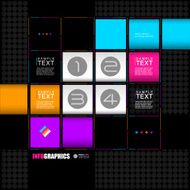 Modern infographic template for business design N36