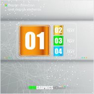 Modern infographic template for business design N40