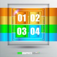 Modern infographic template for business design N41