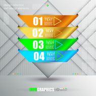 Modern infographic template for business design N43