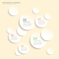 circle paper infographics design