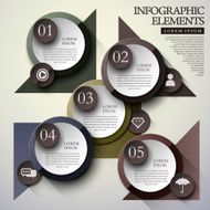 circle label infographic elements