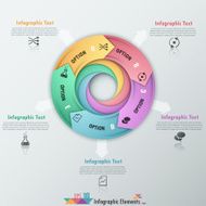 Modern infographics options banner N544