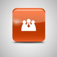 Shine glossy computer icon social network vector illustration N2