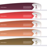 Set of ribbons Infographic design N4