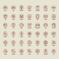 Retro Vintage style Icon collection