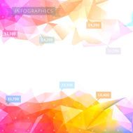 Low-poly infographics background N2