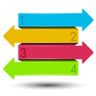 Modern design template infographic options &amp; steps banner