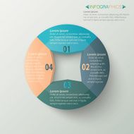 Infographics Business circle template N7