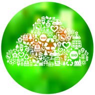 Blurred cloud concept