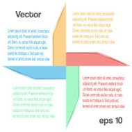 Color arrows for infographics Vector