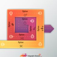 Modern infographics options banner N548