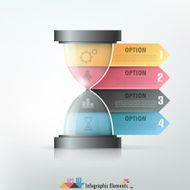 Modern infographics options banner N549
