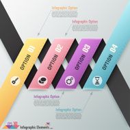 Modern infographics options banner N550