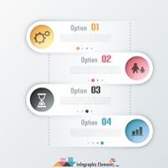 Modern infographics options banner N551