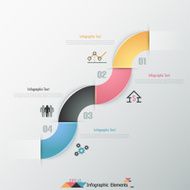Modern infographics options banner N552