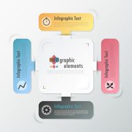 Modern infographics options banner N553