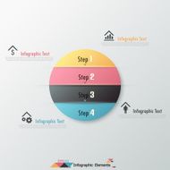 Modern infographics options banner N555