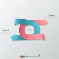 Modern infographics options banner N556