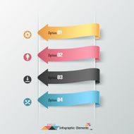 Modern infographics options banner N559