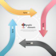 Modern infographics options banner N561
