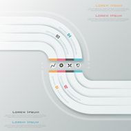 Modern infographics options banner N566