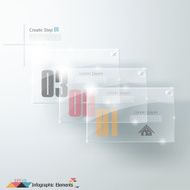 Modern infographics options banner N571