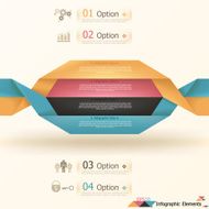 Modern infographics options banner N574