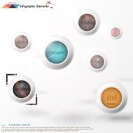 Modern infographics options banner N575