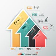 Modern infographics options banner N576