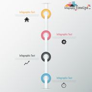 Modern infographics timeline N9