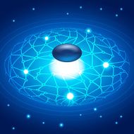 Abstract Space Connection Points and Lines Background Concept Vector Illustration