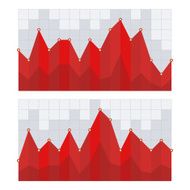 Red Business Diagram Graph Chart Vector