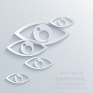 Vector modern eyes background Eps 10