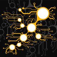 Ðbstract circuit board techno background EPS10 vector