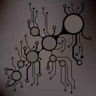 Ðbstract circuit board techno background EPS10 vector N5