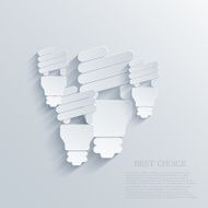 Vector modern light bulb background Eps 10