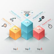 Modern infographics options banner N581
