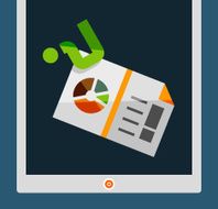 Vector tablet screen flat design
