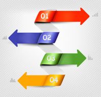 Set of info graphics banners Vector N2
