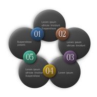 Buttons options - infographics design