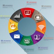 Infographics vector design template N301