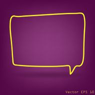 Vector speech bubble with drawing concept idea N2