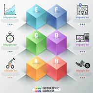 Modern infographics options banner N582