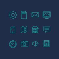 Outline icons set