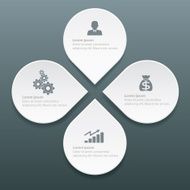 Info-graphic label template design